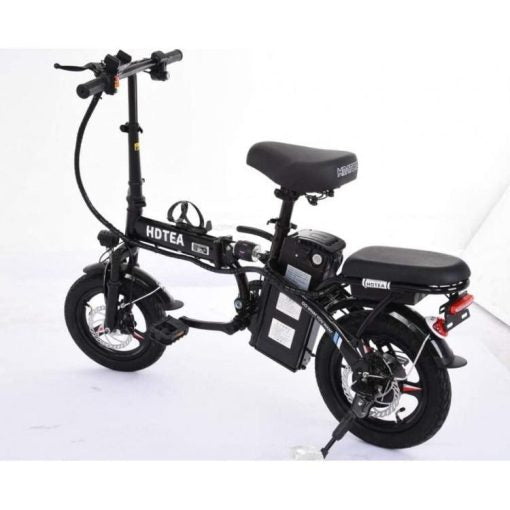 &amp; CLEARANCE Folding Electric Bike, 250W Electric Bike Suitable for Adults and Teenagers Removable Battery Fat Tire Electric Bike Beach Snow Bicycle, Best Fathers Mothers Lovers (Black)